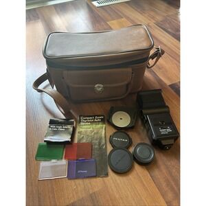 JCPenney‎ Compact Zoom Thyristor Strobe FLASH Tilt Head Vintage W/ Accessories